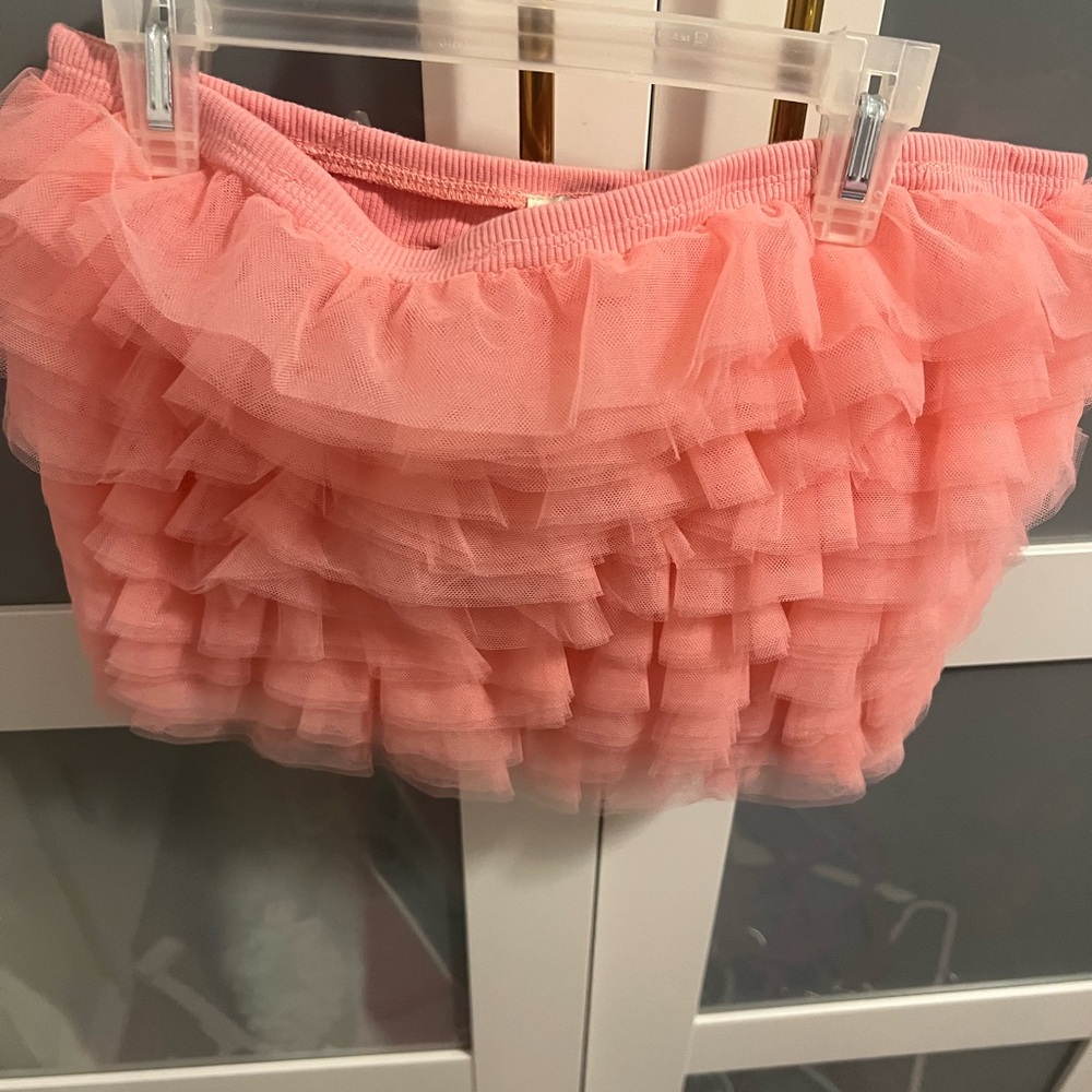 Pink Ruffled Tulle top
